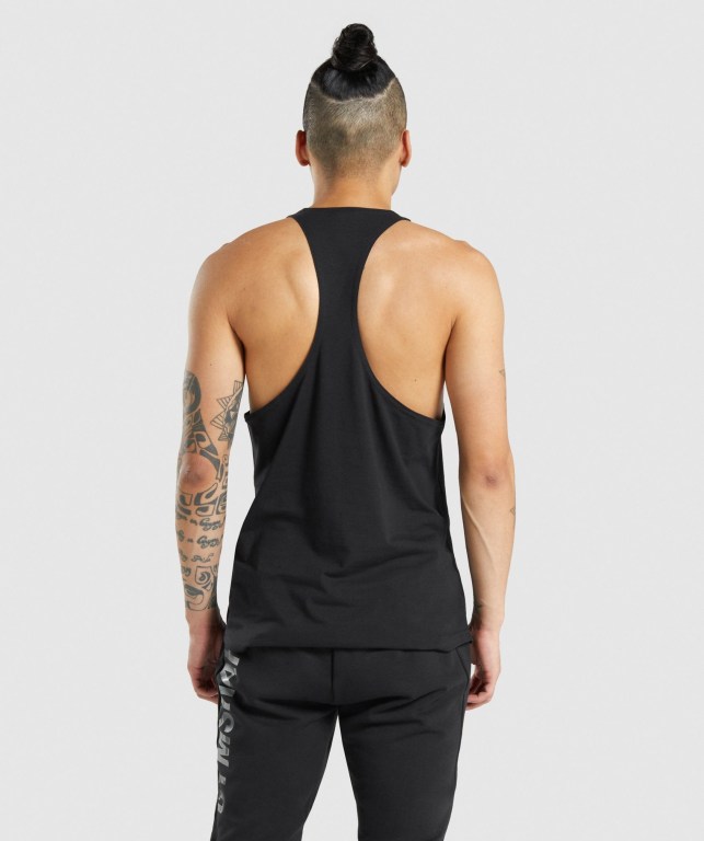 Chalecos Gymshark Bold Hombre Negros Negros | CbgqKr5ipOS