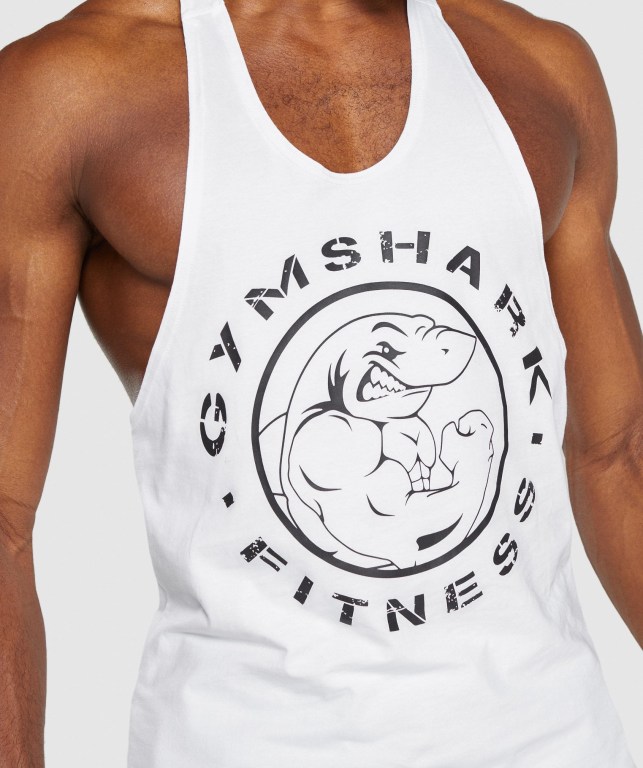 Chalecos Gymshark Legacy Hombre Blancos | qLQ25SOkJN4