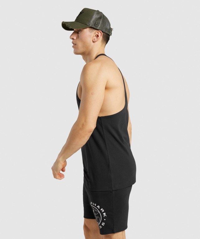 Chalecos Gymshark Legacy Hombre Negros Blancos | f16QZWoB87Q