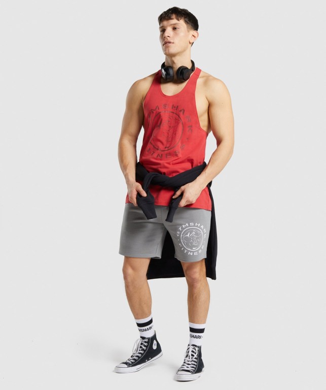 Chalecos Gymshark Legacy Hombre Rojos | Keg8aCCDN6S