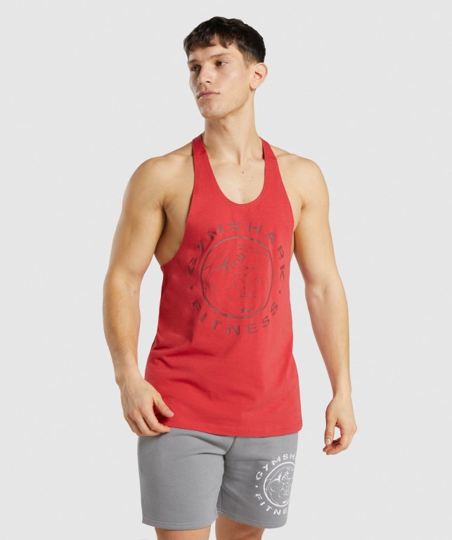 Chalecos Gymshark Legacy Hombre Rojos | Keg8aCCDN6S