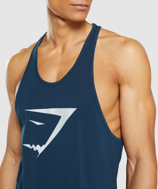 Chalecos Gymshark Sharkhead Infill Hombre Azul Marino | kBv845OGgKH