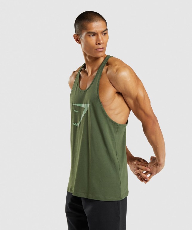 Chalecos Gymshark Sharkhead Infill Hombre Verdes | orJKdPPwbOv