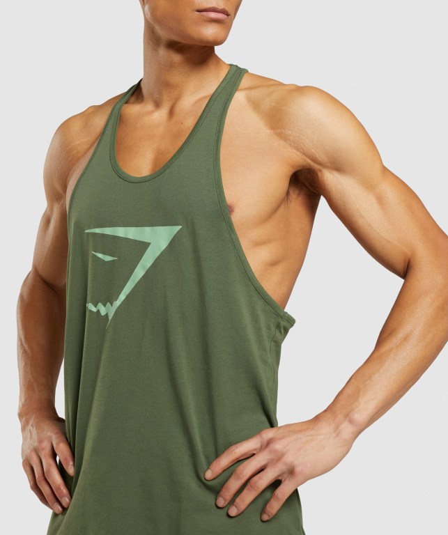 Chalecos Gymshark Sharkhead Infill Hombre Verdes | orJKdPPwbOv