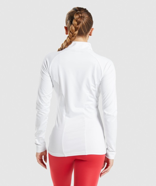 Chaquetas Gymshark Entrenamiento Jacket Mujer Blancos | 4oyRvjhs3nA