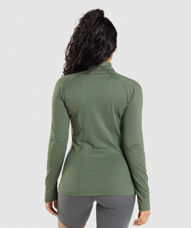 Chaquetas Gymshark Entrenamiento Jacket Mujer Verde Oliva | Wl2ZJPhjp8Z