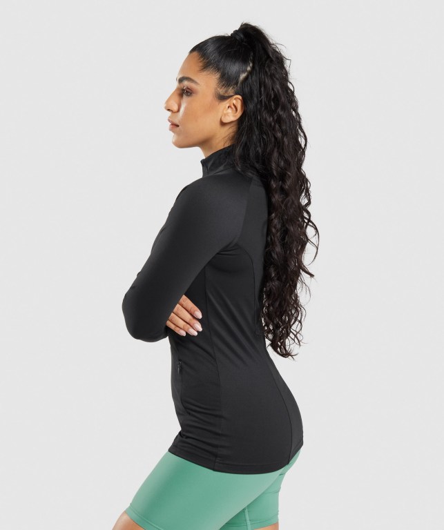 Chaquetas Gymshark Entrenamiento Jacket Mujer Negros | fX9rPWhk4Ta