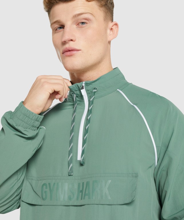 Chaquetas Gymshark Recess Ligeros Jacket Hombre Verdes | pkvS8kWu2tW