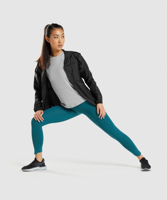 Chaquetas Gymshark Speed Windbreaker Mujer Negros | Oify16VmdHY