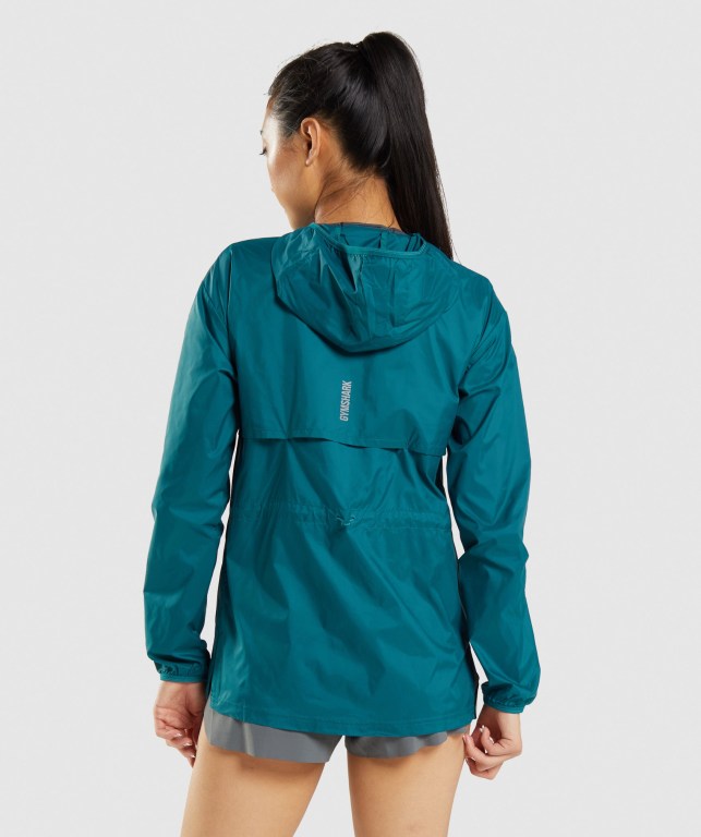 Chaquetas Gymshark Speed Windbreaker Mujer Turquesa | jVq5zikKr8s