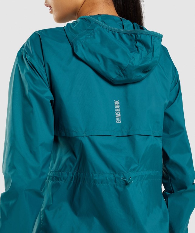 Chaquetas Gymshark Speed Windbreaker Mujer Turquesa | jVq5zikKr8s