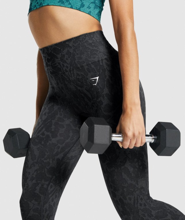 Leggins Gymshark Adapt Animal Seamless Mujer Negros | SeIrRF9FHtg