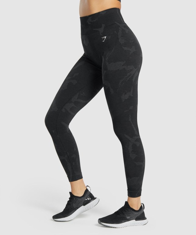 Leggins Gymshark Adapt Camo Seamless Mujer Negros | zfTgRYmBFaG