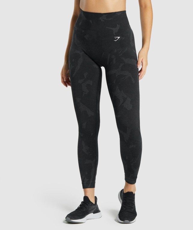 Leggins Gymshark Adapt Camo Seamless Mujer Negros | zfTgRYmBFaG