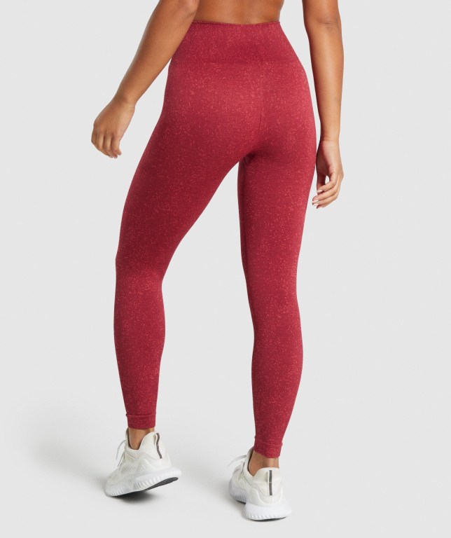 Leggins Gymshark Adapt Fleck Seamless Mujer Vino | ktEAREH7299