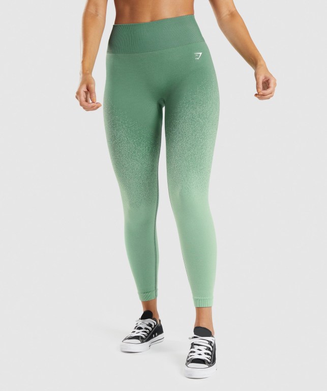 Leggins Gymshark Adapt Ombre Seamless Mujer Verdes Verdes Claro | 1WzwCyQbfyK