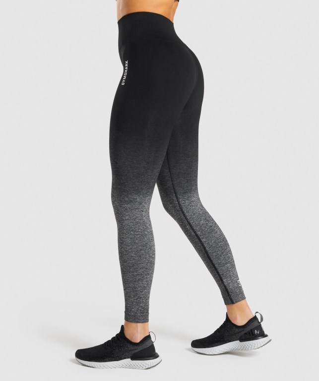 Leggins Gymshark Adapt Ombre Seamless Mujer Negros Negros | HIL7joFUpDW