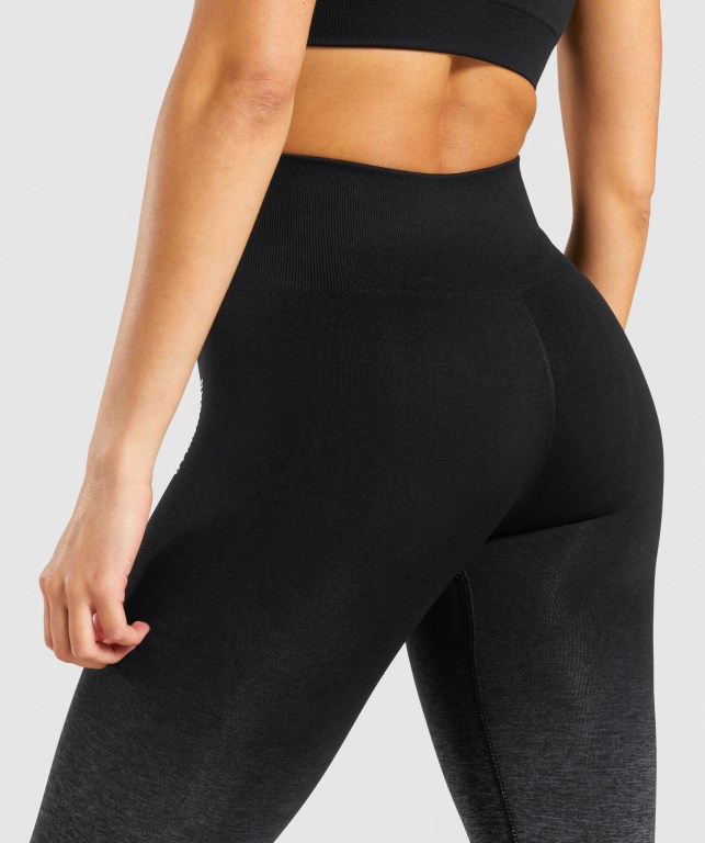 Leggins Gymshark Adapt Ombre Seamless Mujer Negros Negros | HIL7joFUpDW