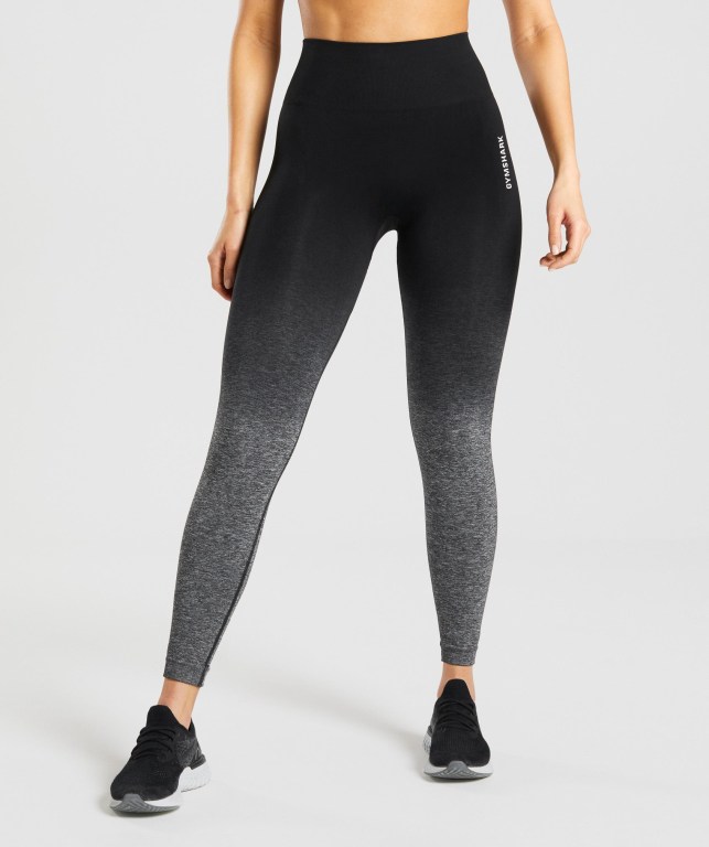 Leggins Gymshark Adapt Ombre Seamless Mujer Negros Negros | HIL7joFUpDW