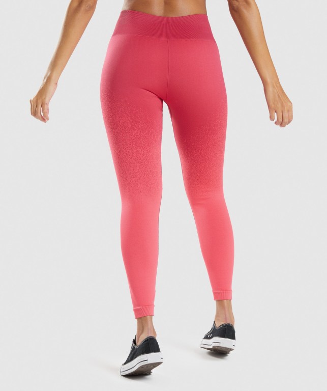 Leggins Gymshark Adapt Ombre Seamless Mujer Rosas Rojos | Rwl9r5nKbx7