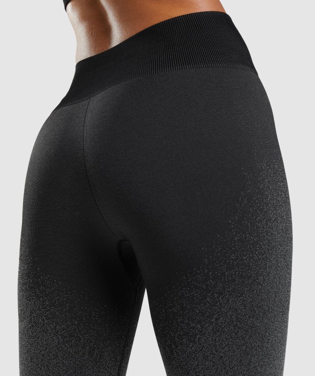 Leggins Gymshark Adapt Ombre Seamless Mujer Negros Grises | avPdaYVTDHQ