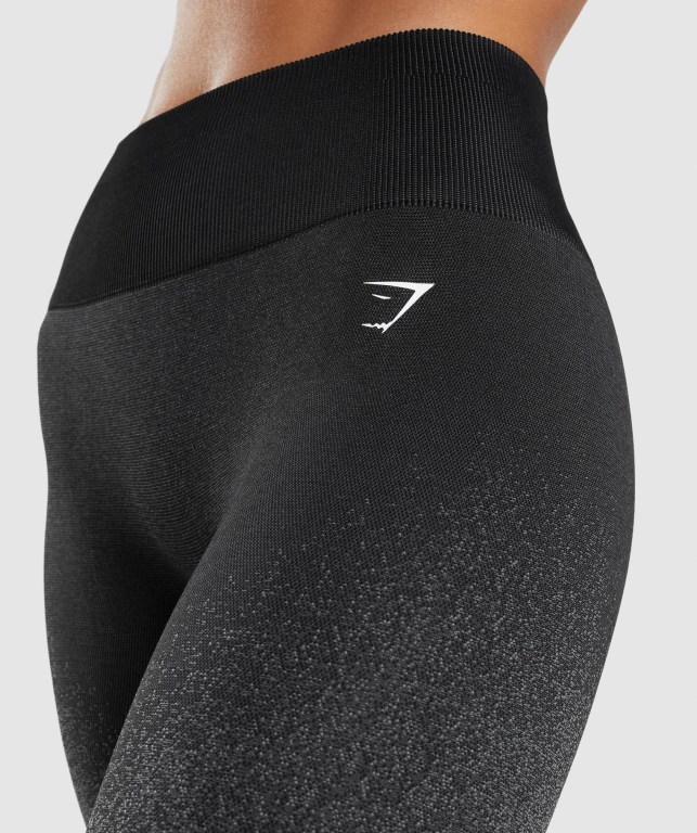 Leggins Gymshark Adapt Ombre Seamless Mujer Negros Grises | avPdaYVTDHQ