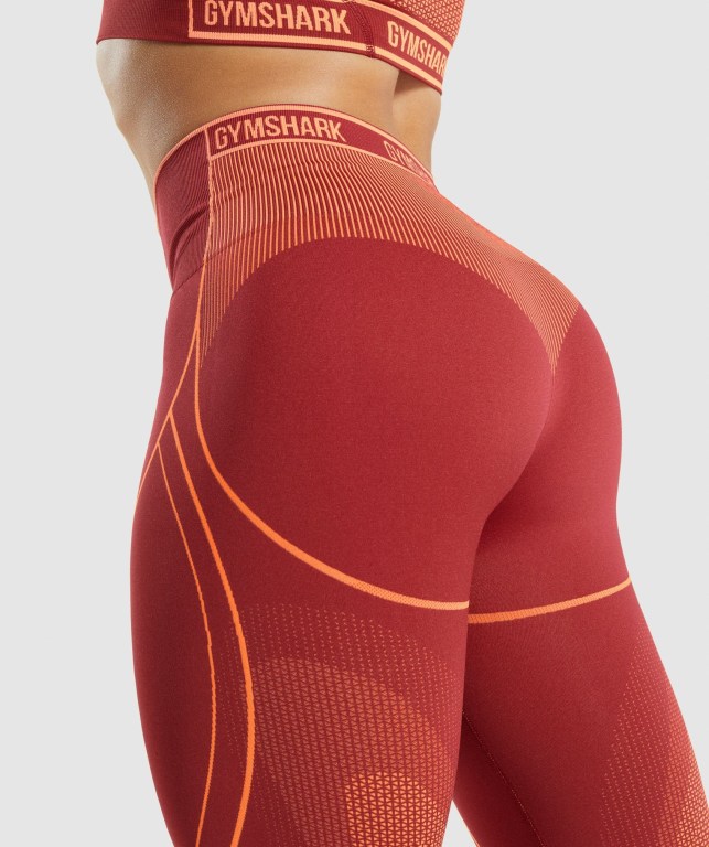 Leggins Gymshark Apex Seamless High Rise Mujer Vino | vweYXaaGiQY