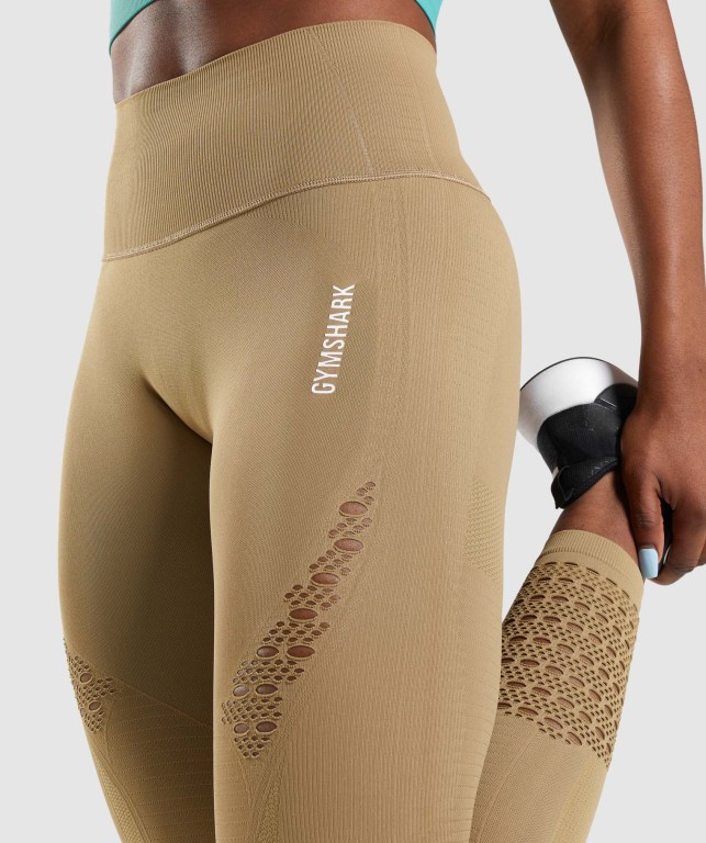 Leggins Gymshark Energy Seamless Mujer Marrom | 5vRBOoAu7K5