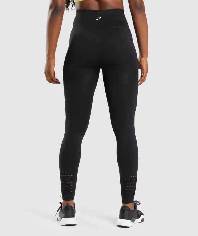 Leggins Gymshark Energy Seamless Mujer Negros | PpxE1F8s8kL