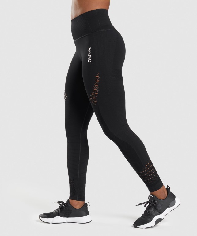 Leggins Gymshark Energy Seamless Mujer Negros | PpxE1F8s8kL