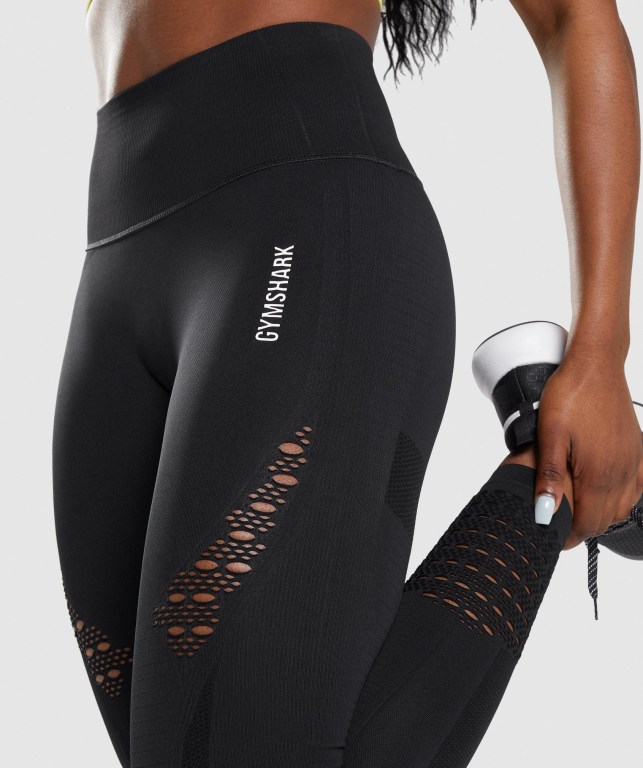 Leggins Gymshark Energy Seamless Mujer Negros | PpxE1F8s8kL