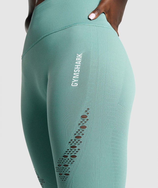 Leggins Gymshark Energy Seamless Mujer Verdes Claro | 84OLZXaGVOW