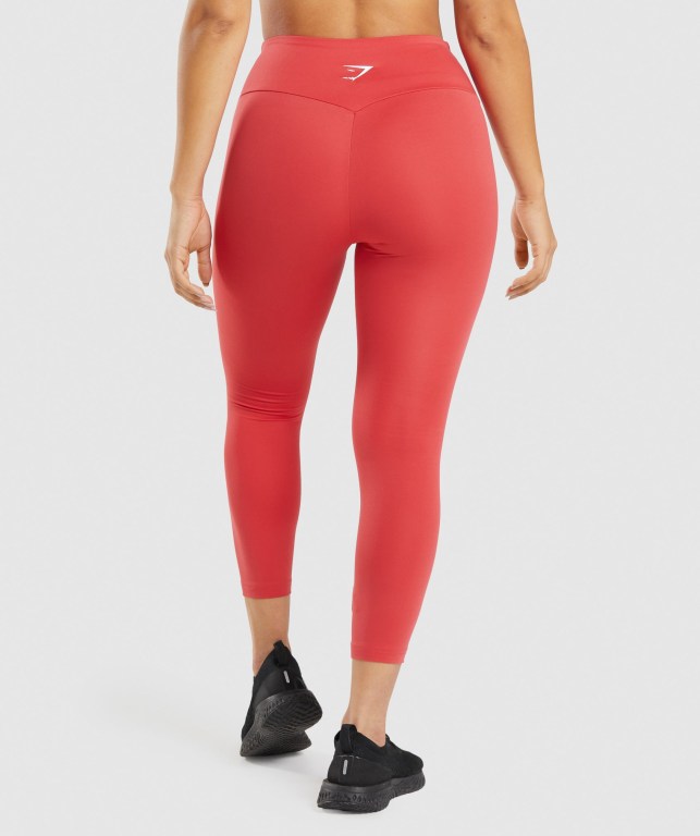 Leggins Gymshark Entrenamiento 7/8 Mujer Rojos | Shlg3D6tgFe