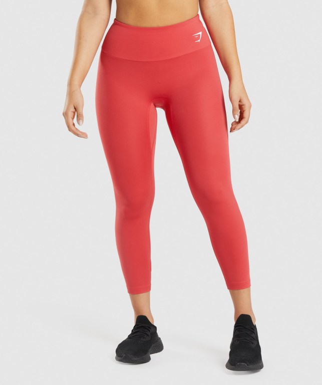 Leggins Gymshark Entrenamiento 7/8 Mujer Rojos | Shlg3D6tgFe