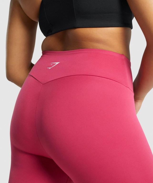 Leggins Gymshark Entrenamiento Cropped Mujer Rosas | se6ttIVop8n