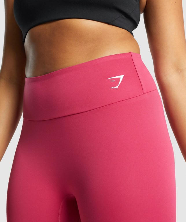 Leggins Gymshark Entrenamiento Cropped Mujer Rosas | se6ttIVop8n