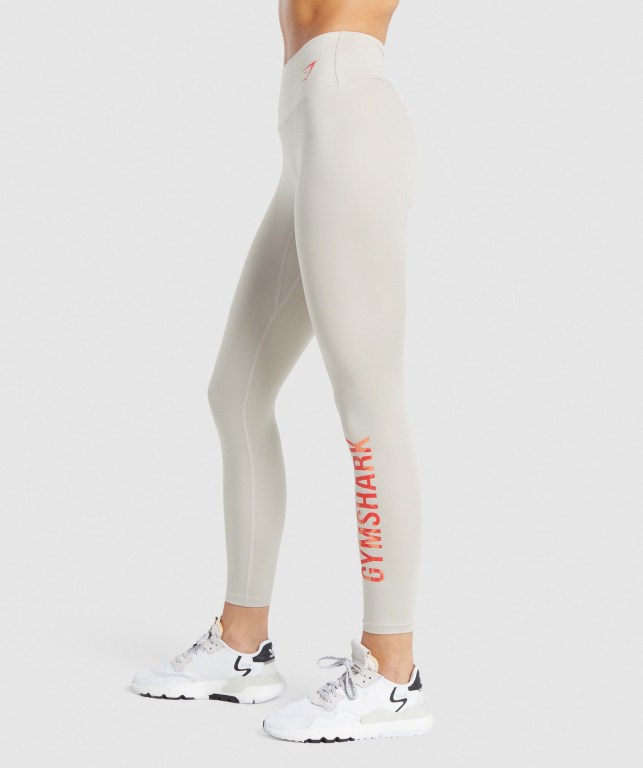 Leggins Gymshark Entrenamiento Graphic Mujer Grises | TBXR3FAp5AA