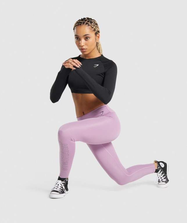 Leggins Gymshark Entrenamiento Graphic Mujer Morados | le6CGFs7rz4