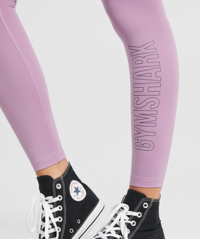 Leggins Gymshark Entrenamiento Graphic Mujer Morados | le6CGFs7rz4