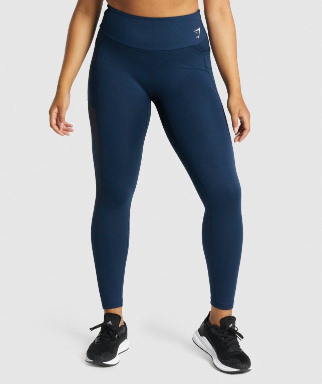 Leggins Gymshark Entrenamiento Mesh Pocket Mujer Azul Marino | gr4Y5QDdRBk