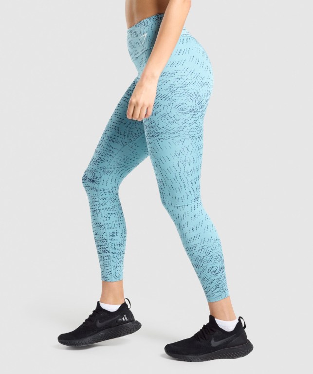 Leggins Gymshark Entrenamiento Mujer Turquesa | kb4jGSGYrx6