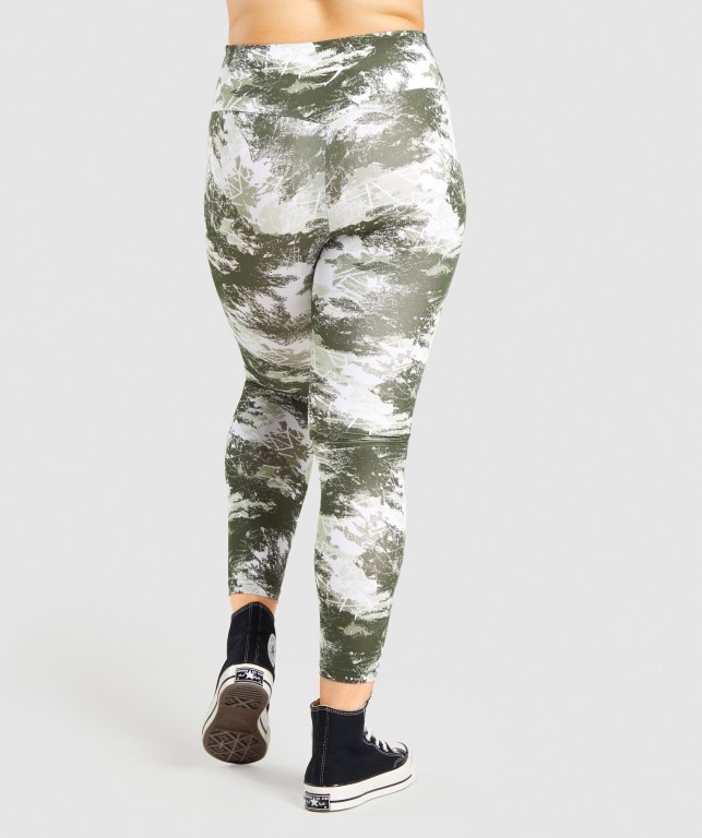 Leggins Gymshark Entrenamiento Mujer Verdes Camuflados | 1ygq6GqabMS