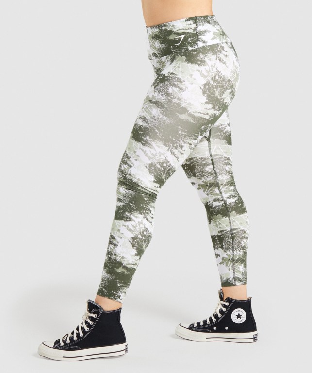 Leggins Gymshark Entrenamiento Mujer Verdes Camuflados | 1ygq6GqabMS