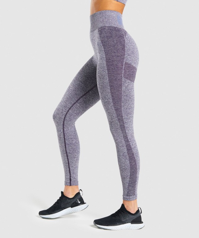 Leggins Gymshark Flex Mujer Morados | 3Mzf46Gsdds