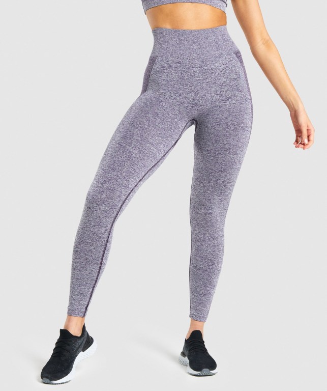 Leggins Gymshark Flex Mujer Morados | 3Mzf46Gsdds