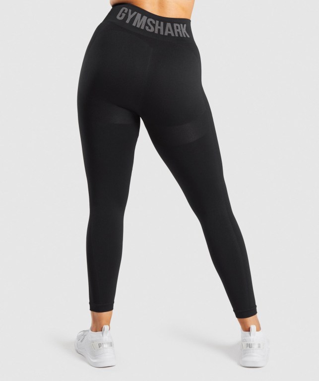 Leggins Gymshark Flex Mujer Negros Grises | bG4be1HGcGx