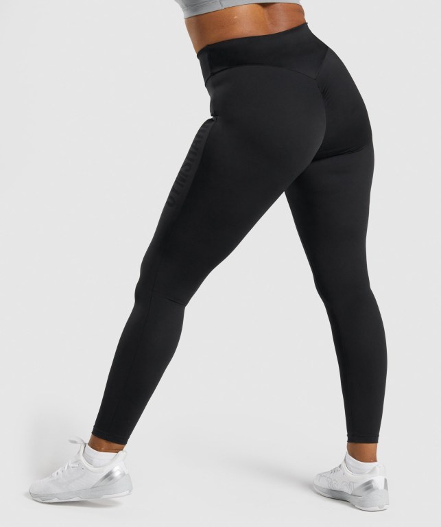 Leggins Gymshark GS Power Mujer Negros | x8TmlsB24ba