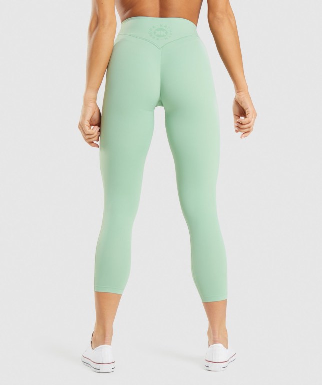 Leggins Gymshark KK Fit 7/8 Mujer Verdes | QdPOnagv63i