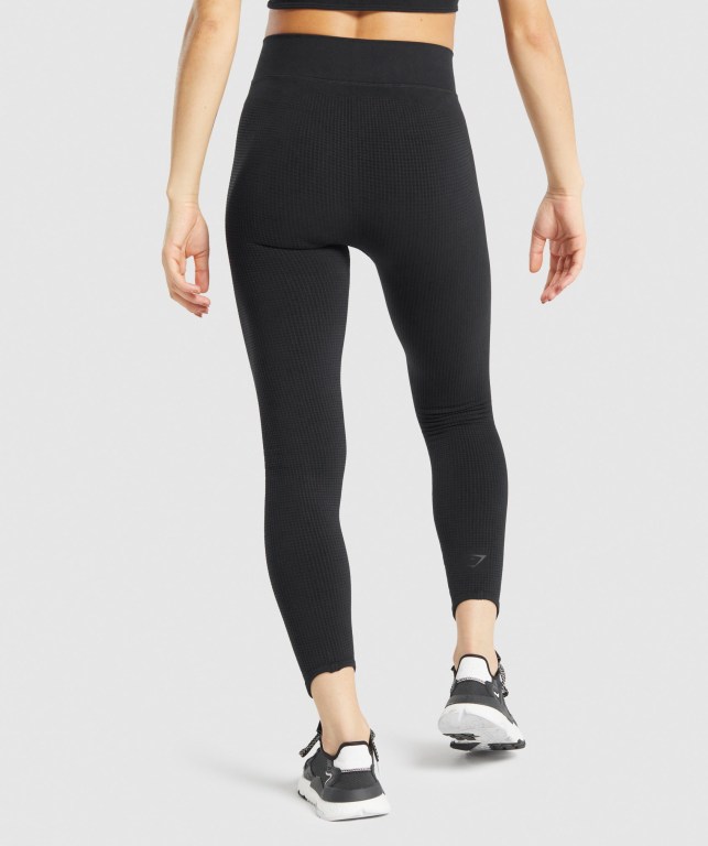 Leggins Gymshark Pause Seamless Mujer Negros | JFr74XrZurv