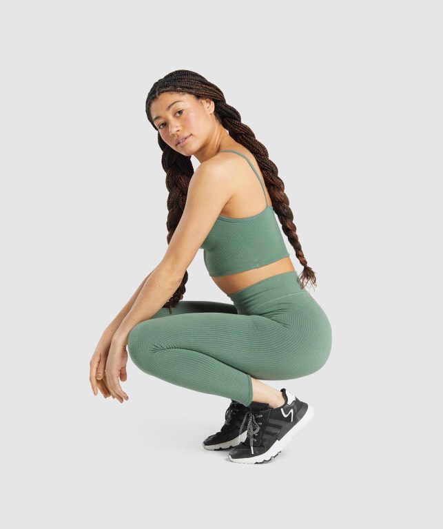 Leggins Gymshark Pause Seamless Mujer Verdes | rlNLJlPf7Qv